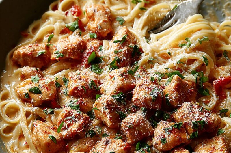 Buffalo Chicken Alfredo Pasta