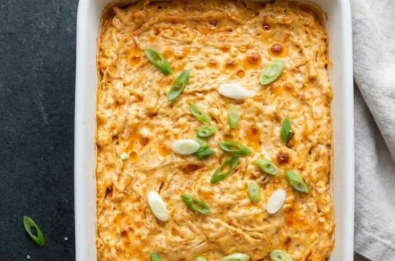 Creamy Buffalo Ranch Chicken Dip