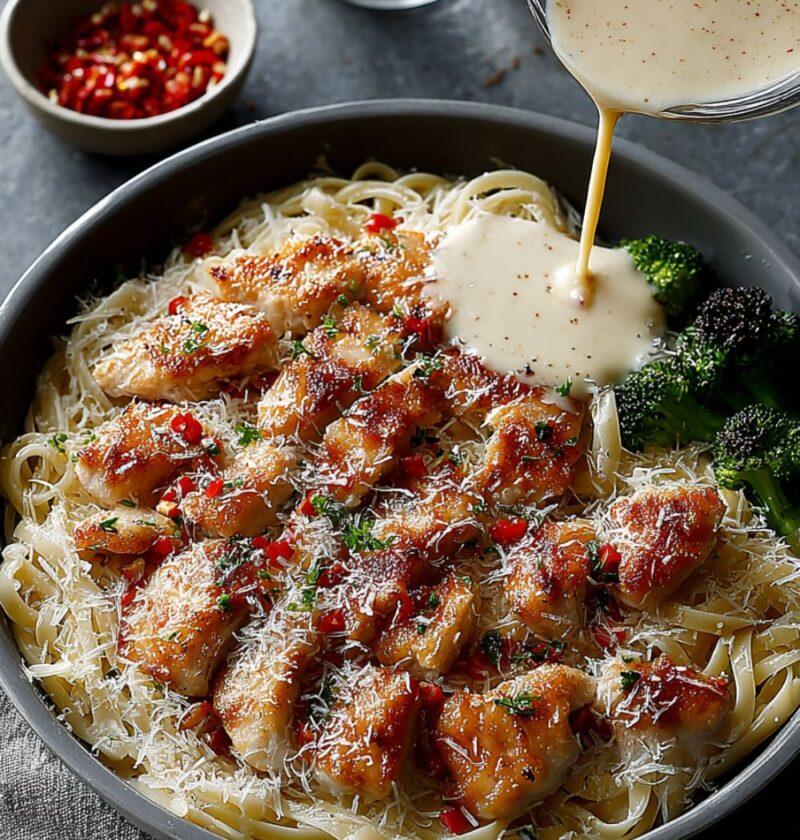 Cajun Chicken Alfredo Pasta Recipe
