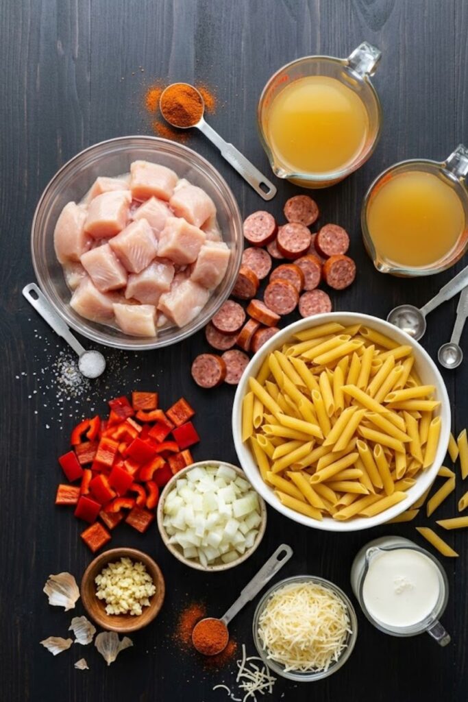 Cajun Chicken and Sausage Pasta Recipe