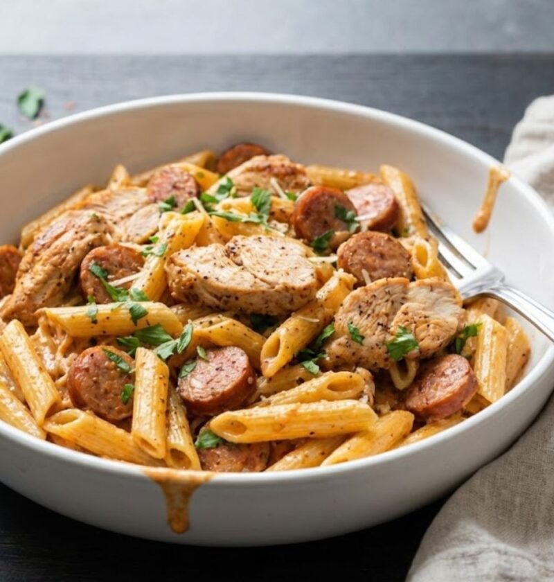 Cajun Chicken and Sausage Pasta Recipe