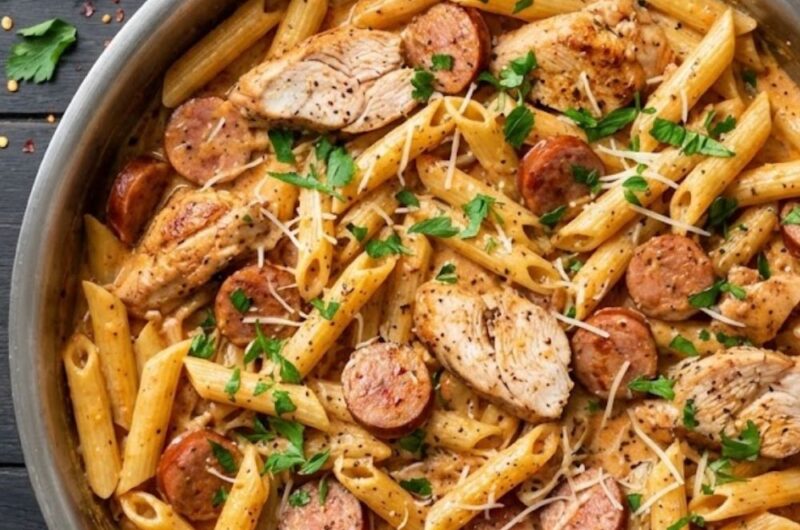 Cajun Chicken and Sausage Pasta