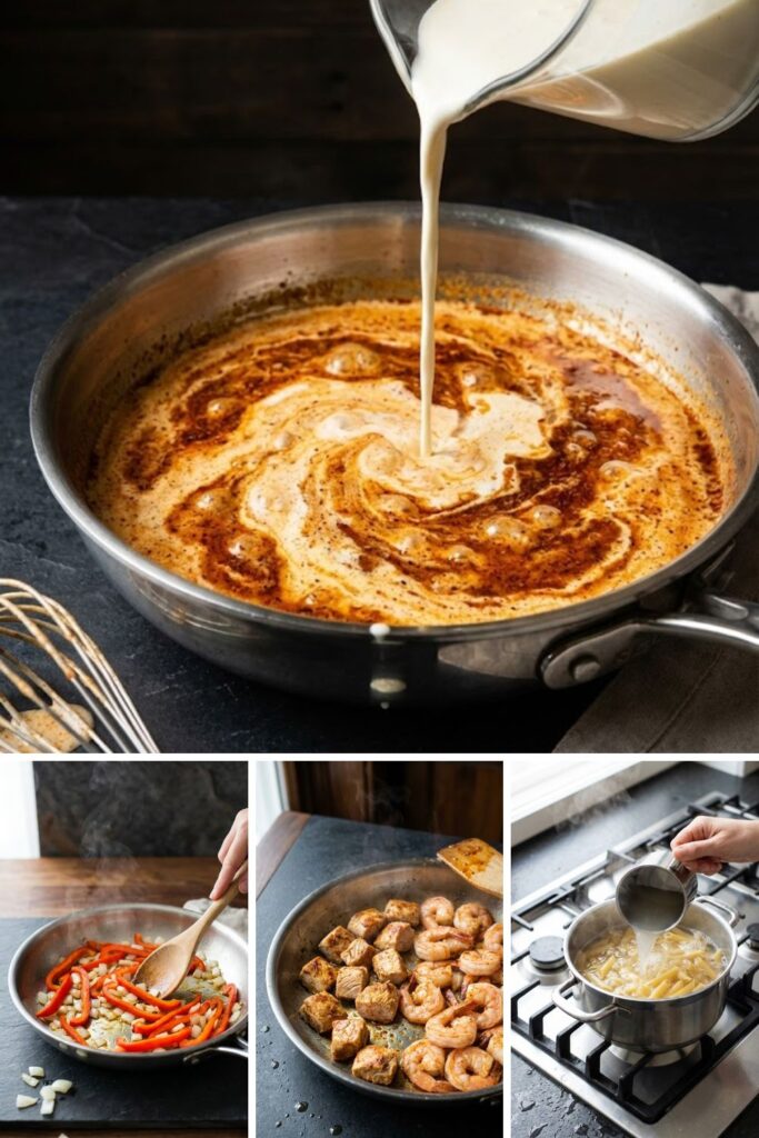 Cajun Chicken and Shrimp Pasta Recipe