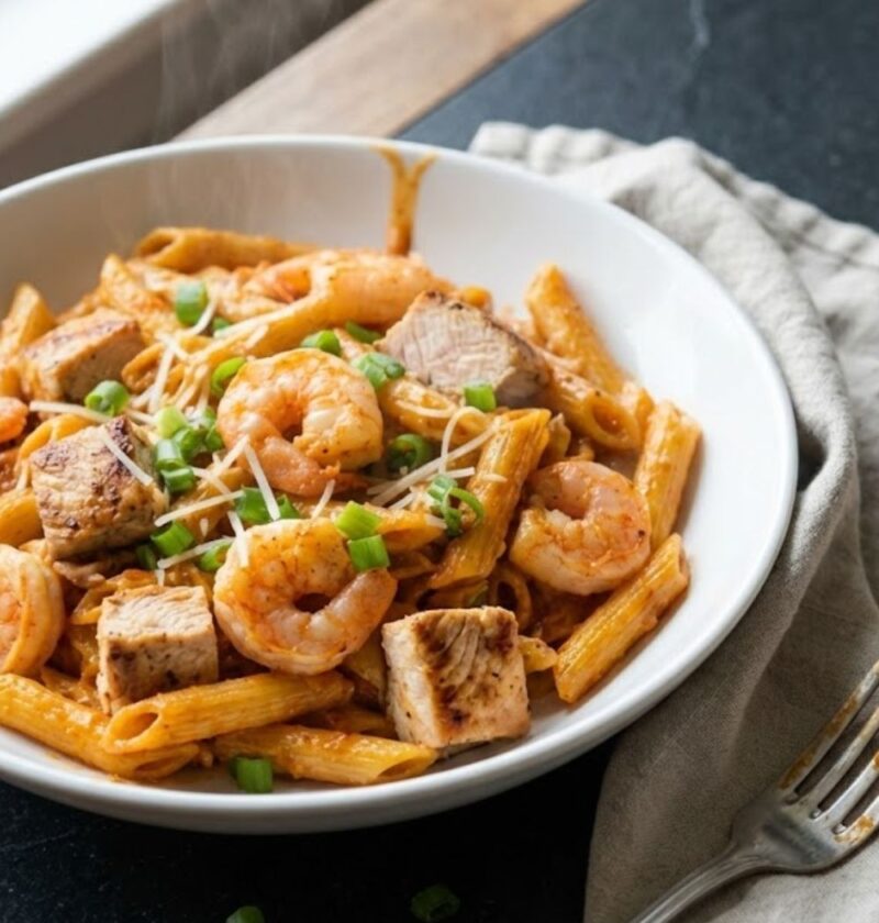 Cajun Chicken and Shrimp Pasta Recipe