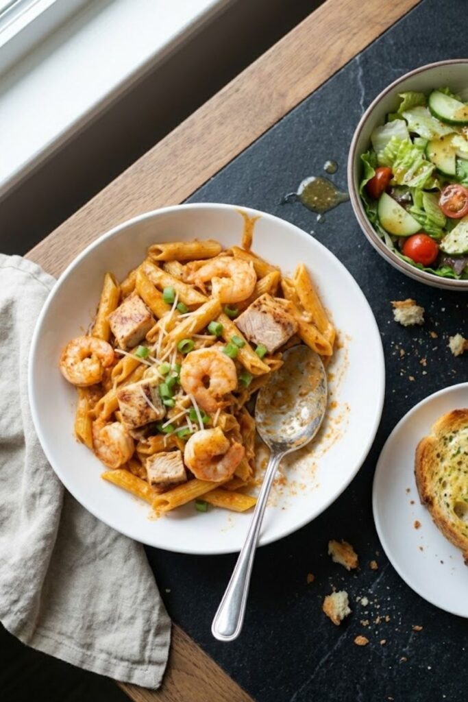 Cajun Chicken and Shrimp Pasta Recipe