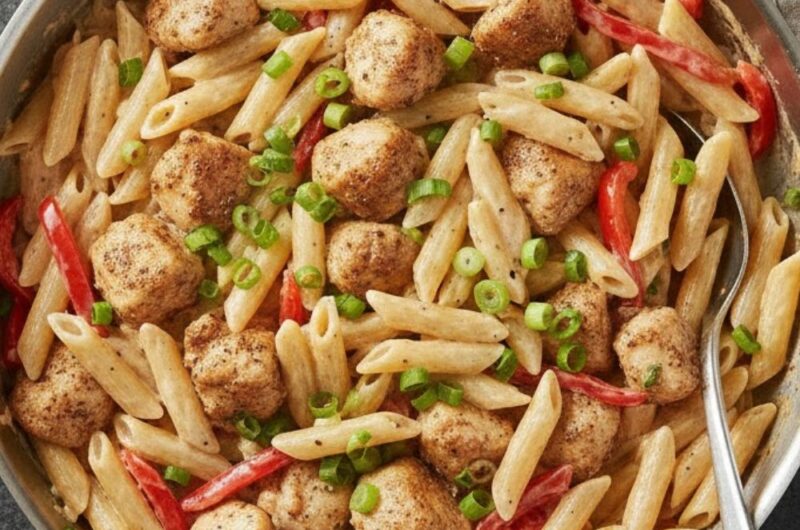 Jerk Chicken Alfredo Pasta