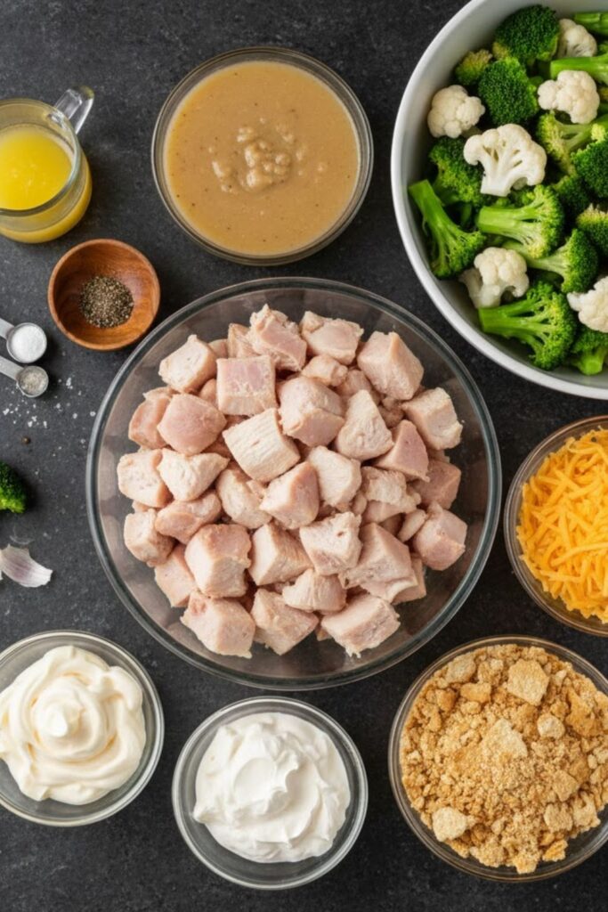 Chicken Broccoli Cauliflower Casserole