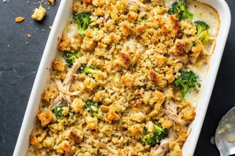 Chicken Broccoli Stuffing Casserole