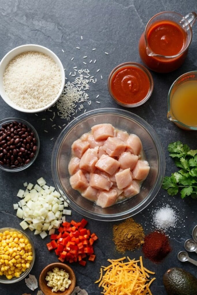 Chicken Enchilada Rice Casserole Recipe