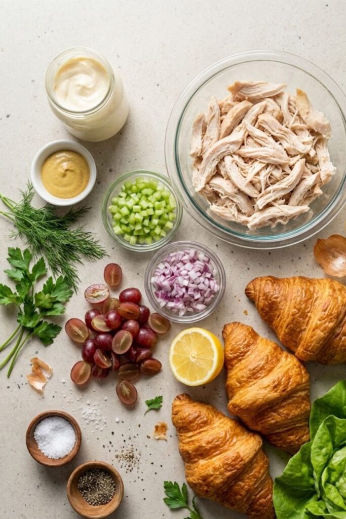 Chicken Salad Croissant Sandwich Recipe