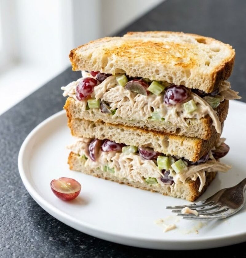 Chicken Salad Sandwich with Grapes Recipe