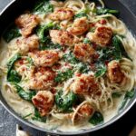 Chicken Mushroom Alfredo Pasta Recipe