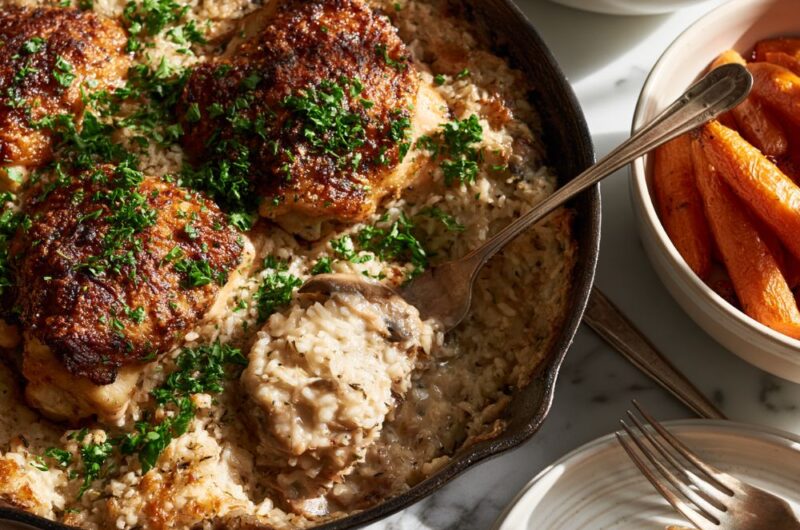 Chicken Thigh Rice Casserole Recipe