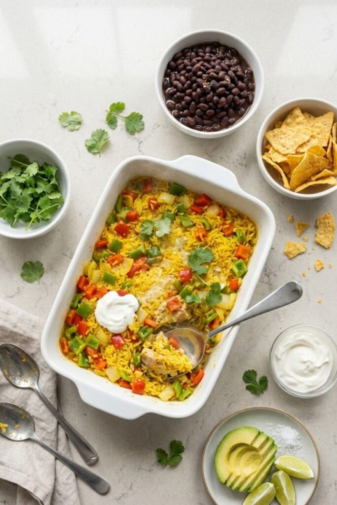 Chicken and Yellow Rice Casserole Recipe