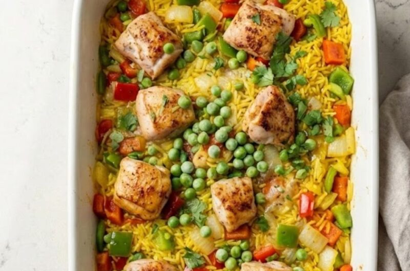 Chicken and Yellow Rice Casserole Recipe