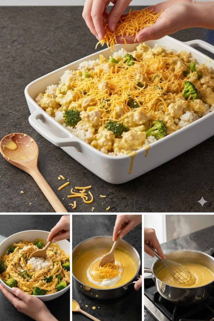 Chicken Broccoli Rice Cheese Casserole