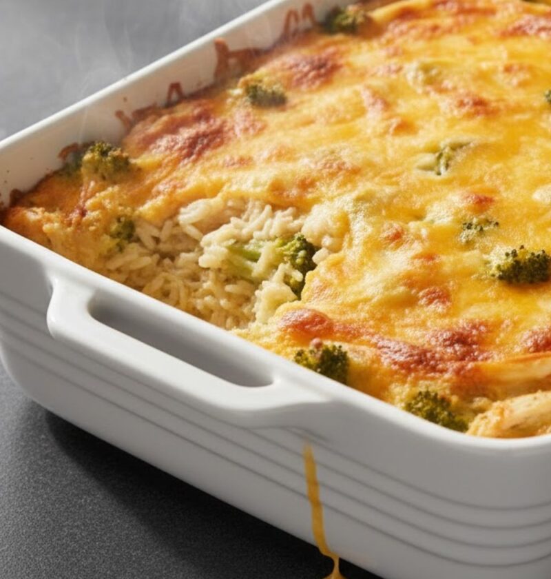 Chicken Broccoli Rice Cheese Casserole