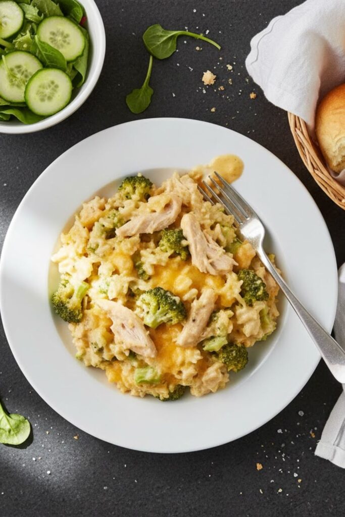 Chicken Broccoli Rice Cheese Casserole