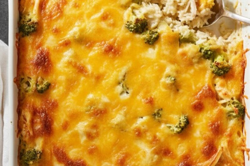 Chicken Broccoli Rice Cheese Casserole