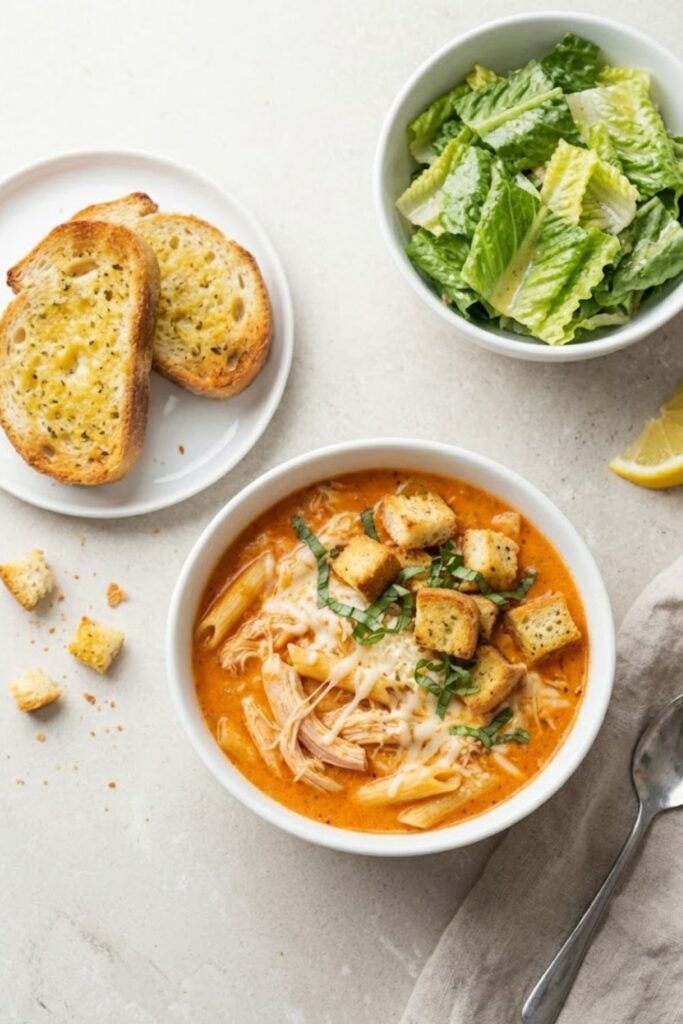 Crock Pot Creamy Chicken Parmesan Soup Recipe