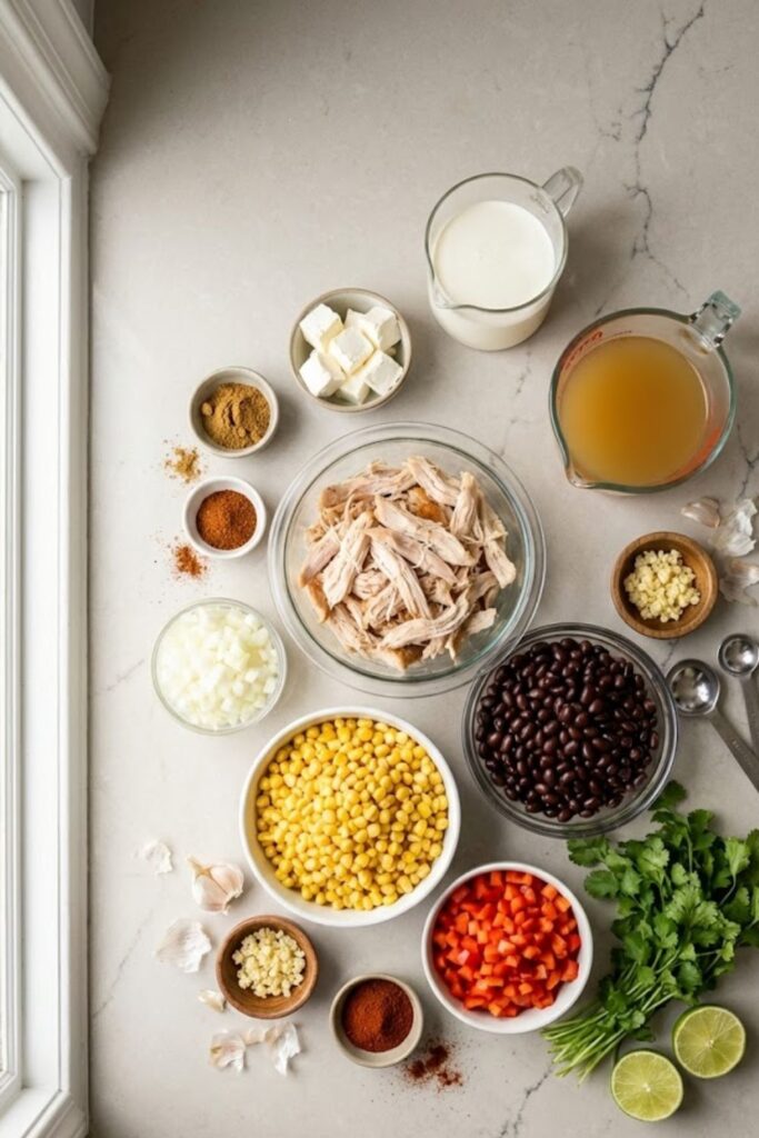 Easy Creamy Chicken Tortilla Soup Recipe