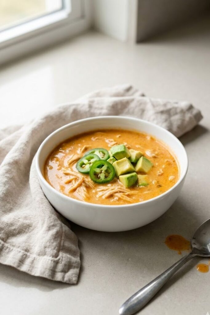 Easy Creamy Chicken Tortilla Soup Recipe
