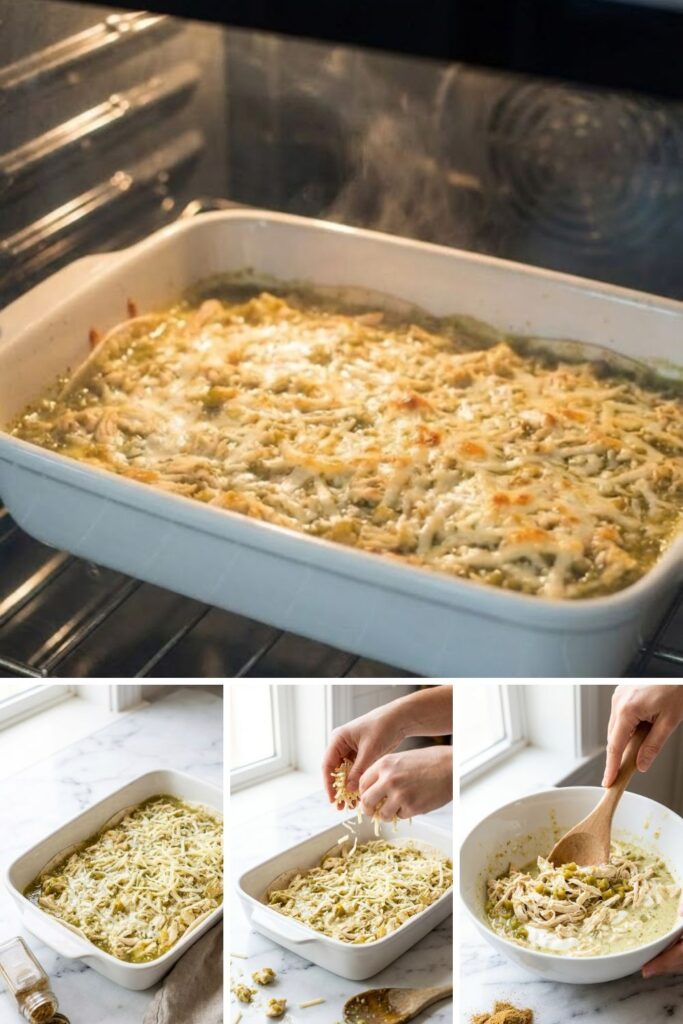 Green Chili Chicken Enchilada Casserole Recipe