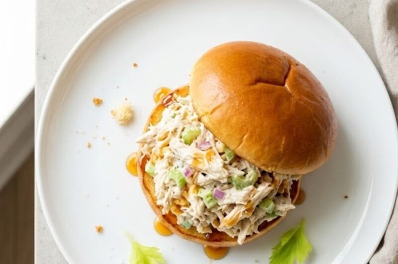 Hot Honey Chicken Salad Sandwich