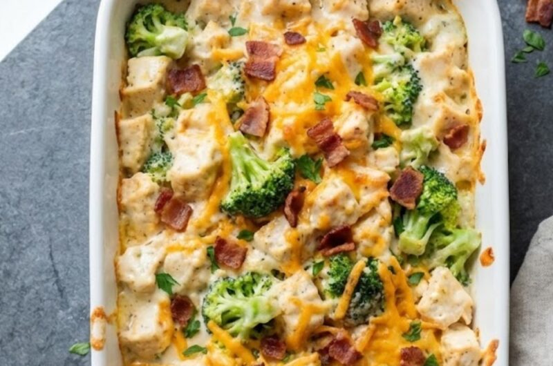 Keto Chicken Broccoli Casserole