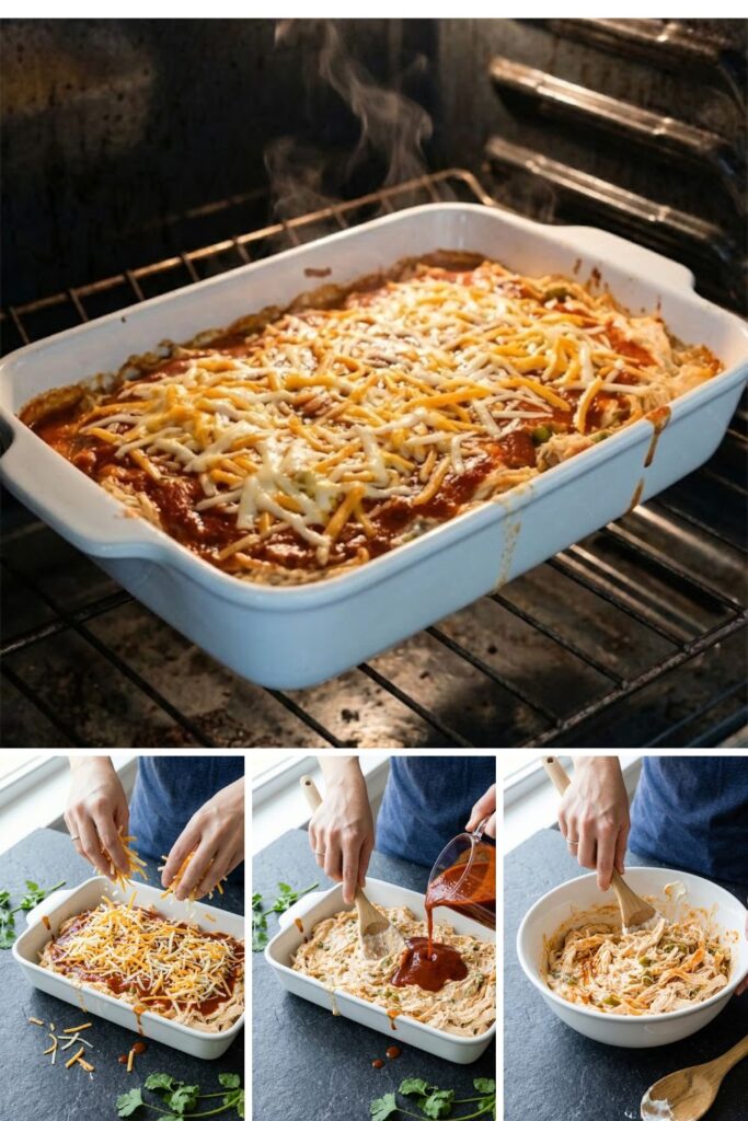 Keto Chicken Enchilada Casserole Recipe