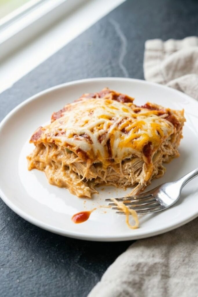 Keto Chicken Enchilada Casserole Recipe