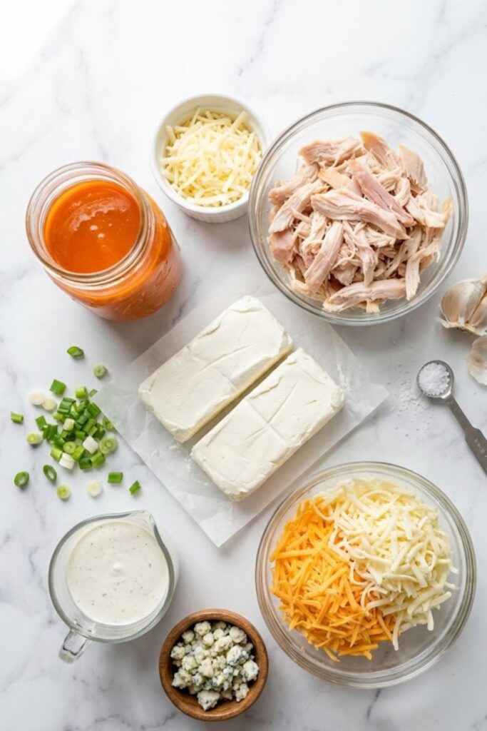 Layered Buffalo Chicken Dip Recipe