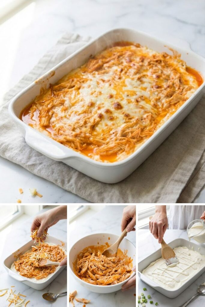 Layered Buffalo Chicken Dip Recipe