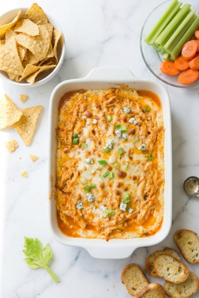 Layered Buffalo Chicken Dip Recipe