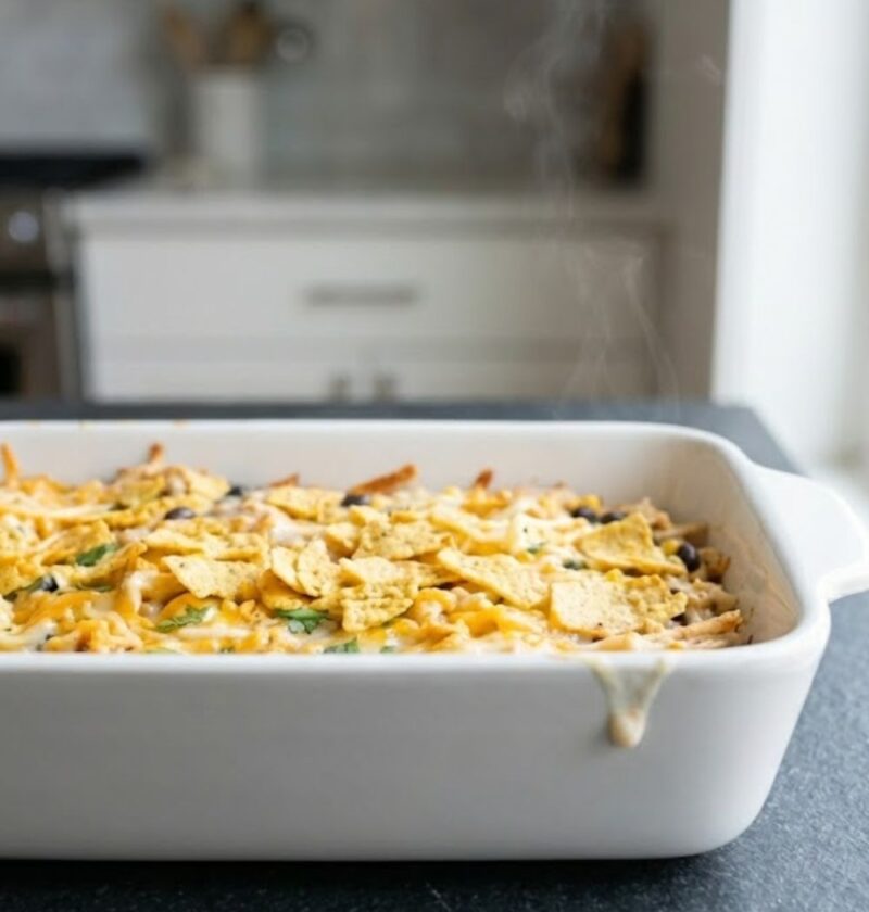 Mexican Chicken Casserole with Rice & Beans Recipe