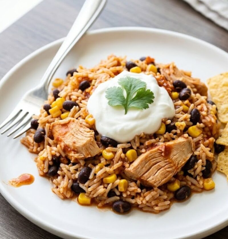 Mexican Chicken and Rice Casserole Recipe