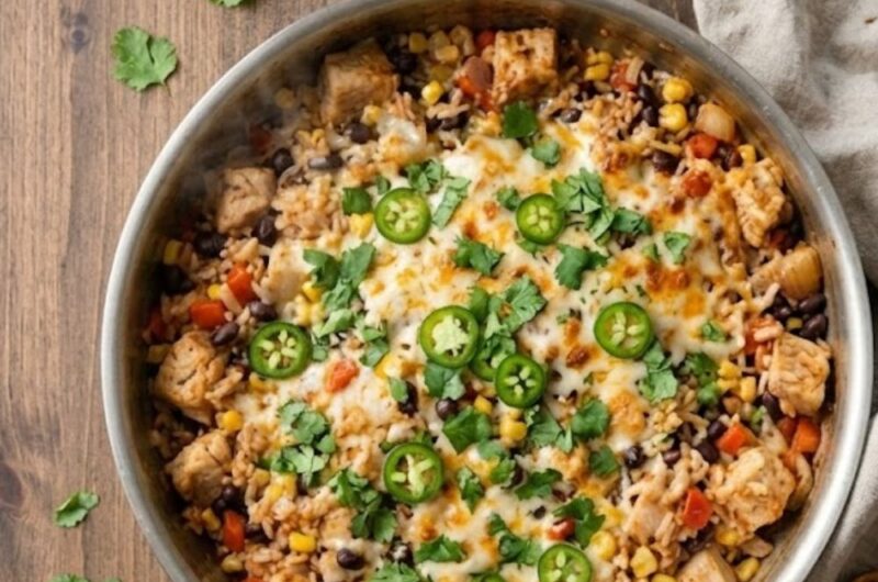 Mexican Chicken and Rice Casserole