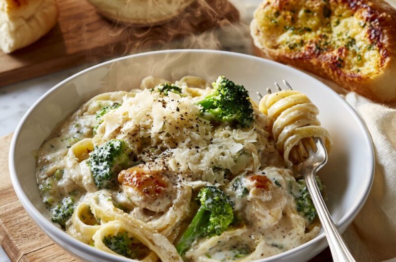 Chicken Broccoli Alfredo Pasta Recipe