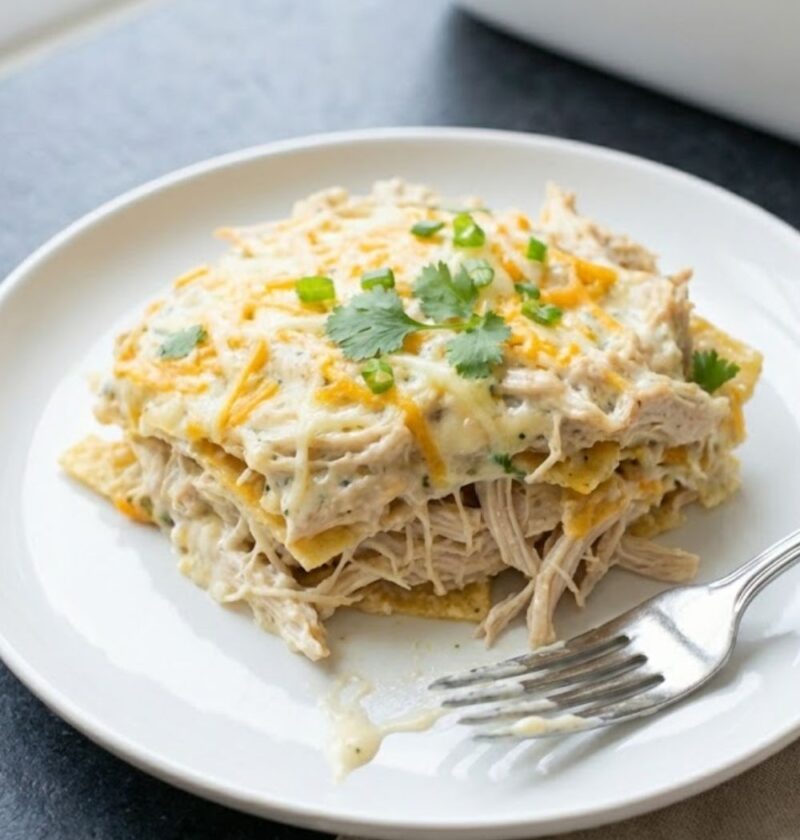 Sour Cream Chicken Enchilada Casserole Recipe