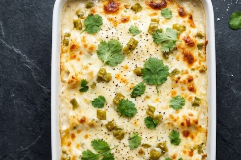 White Chicken Enchilada Casserole