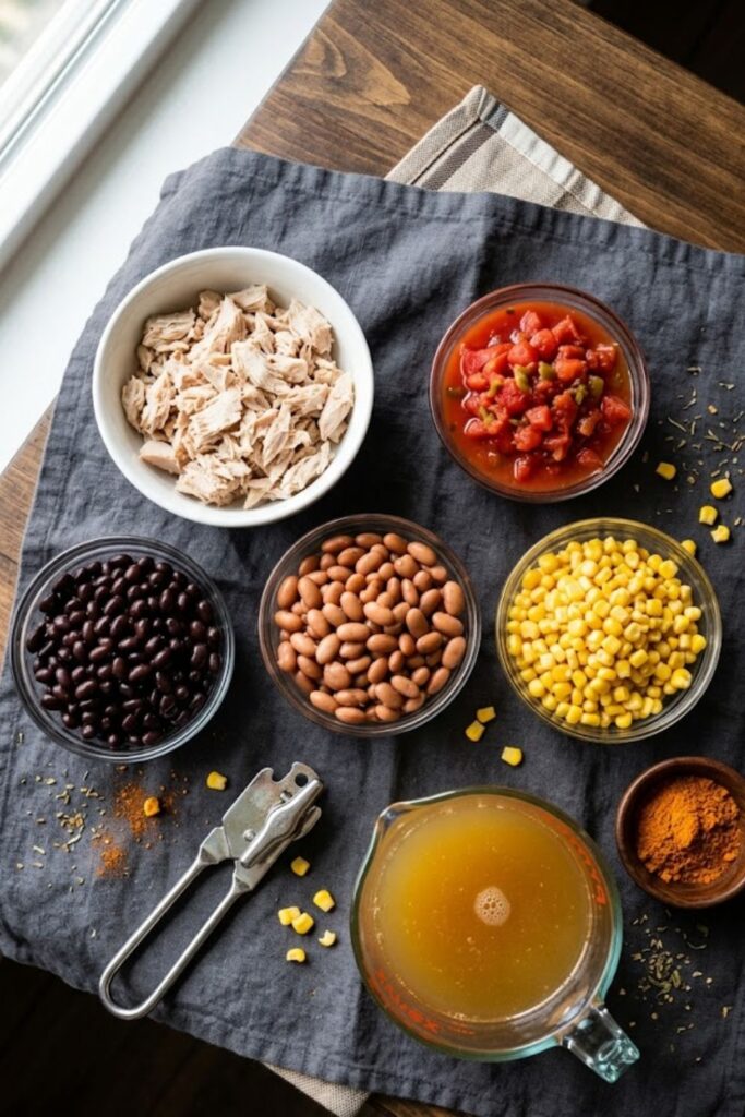 6 Can Chicken Taco Soup Recipe