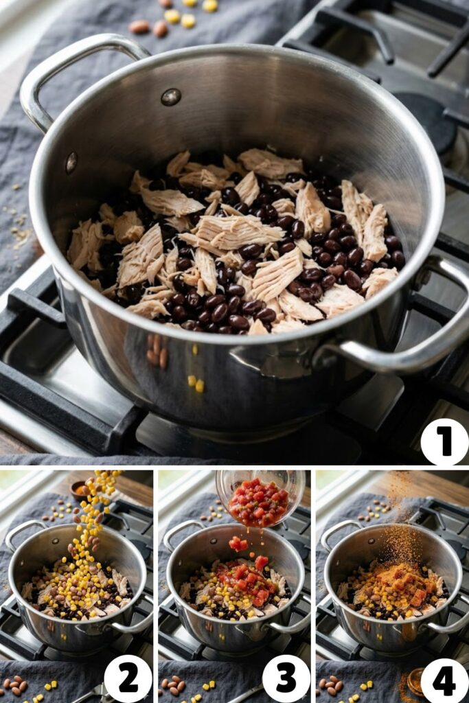 6 Can Chicken Taco Soup Recipe