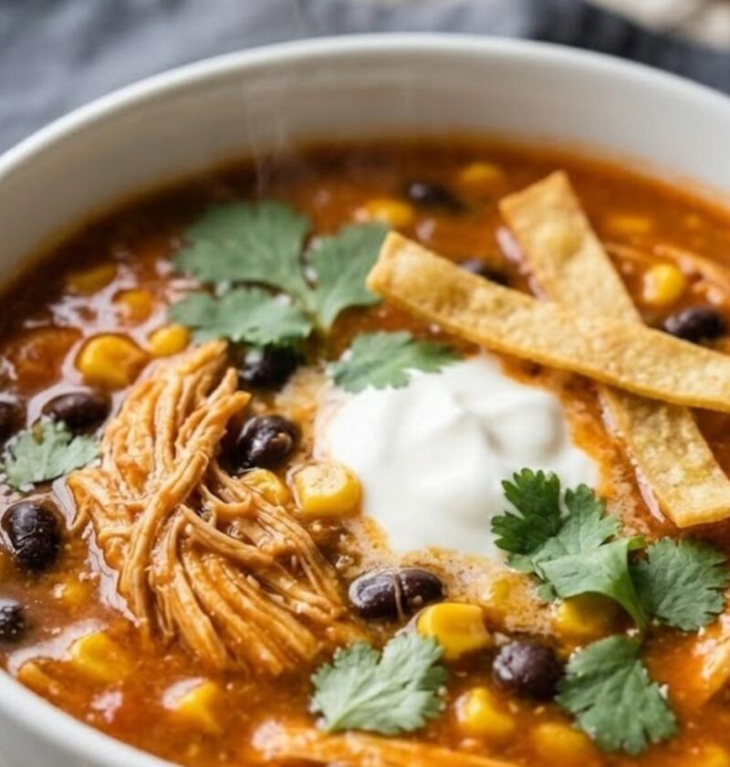 6 Can Chicken Taco Soup Recipe