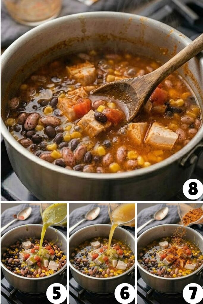 8 Can Chicken Taco Soup Recipe