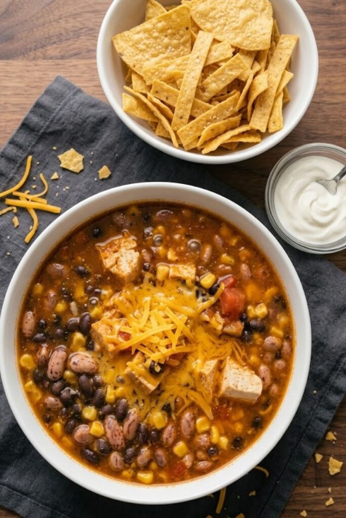 8 Can Chicken Taco Soup Recipe
