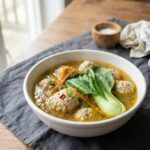 Thai Inspired Chicken Meatball Soup Recipe