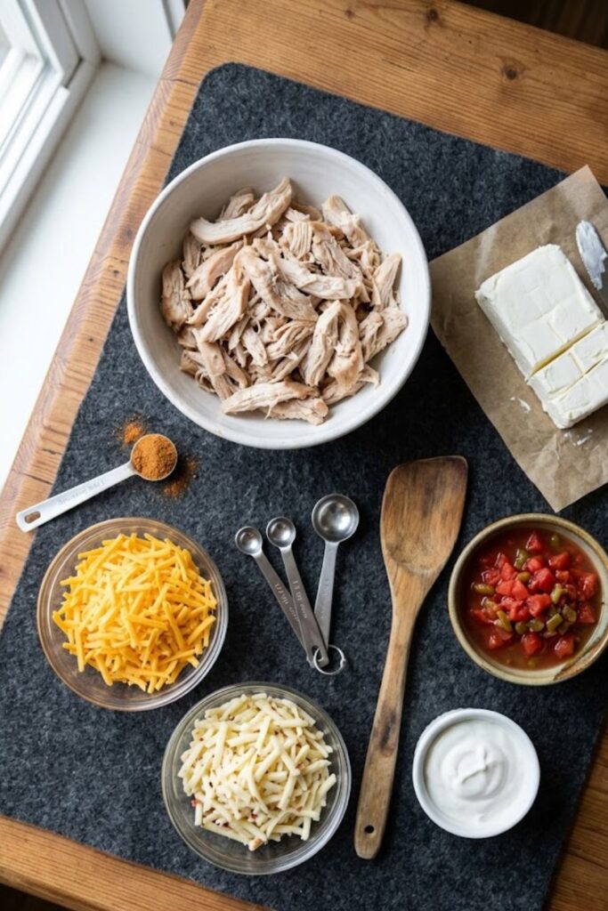 Baked Chicken Queso Dip Recipe