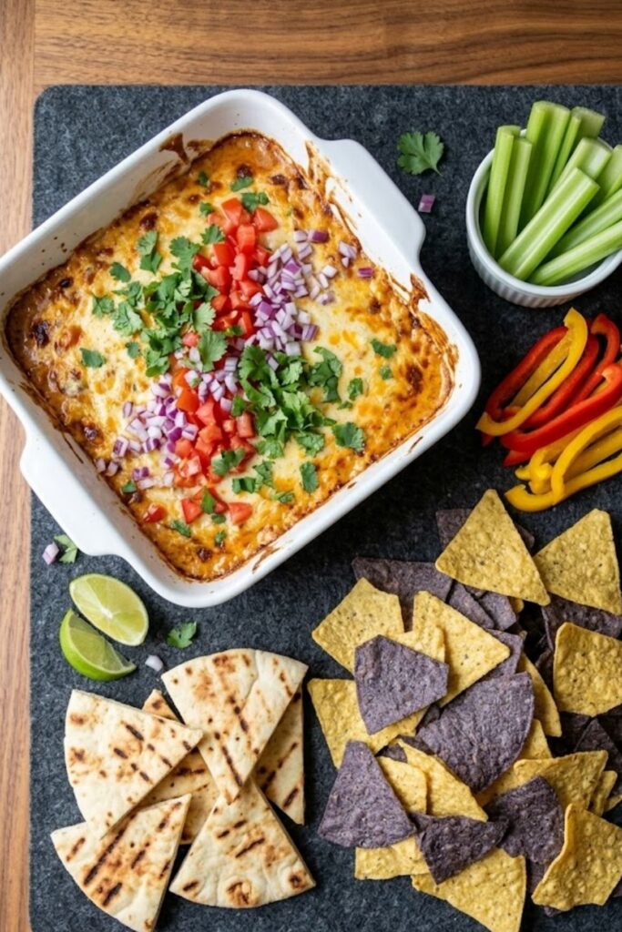 Baked Chicken Queso Dip Recipe