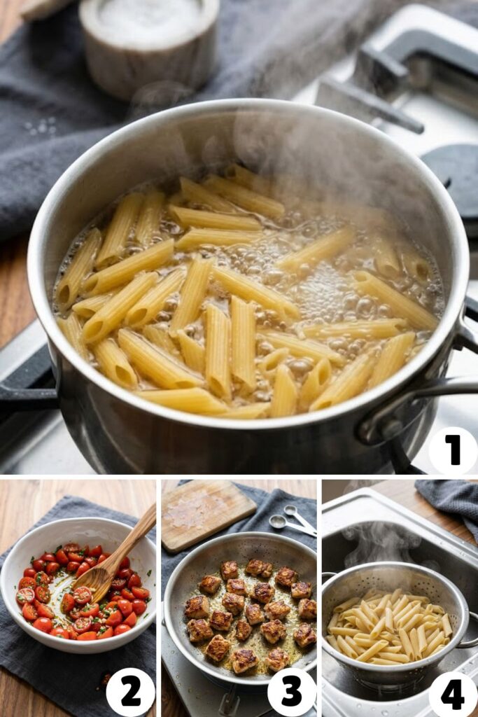 Bruschetta Chicken Pasta Recipe
