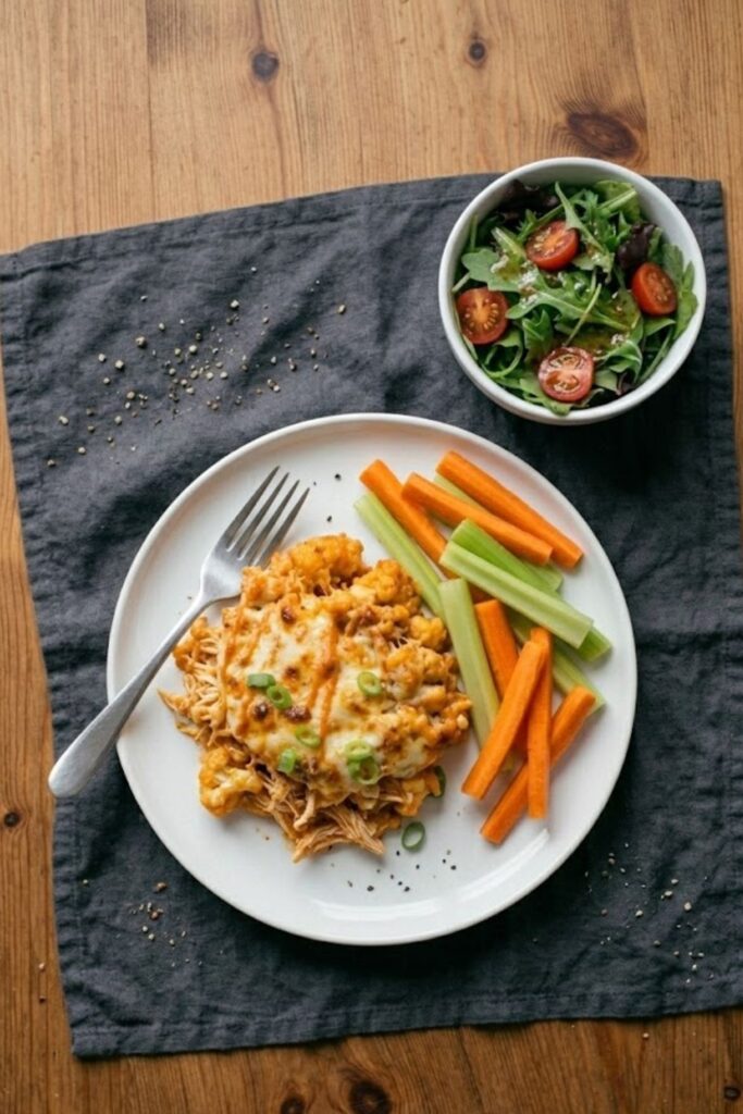 Buffalo Chicken Cauliflower Casserole Recipe